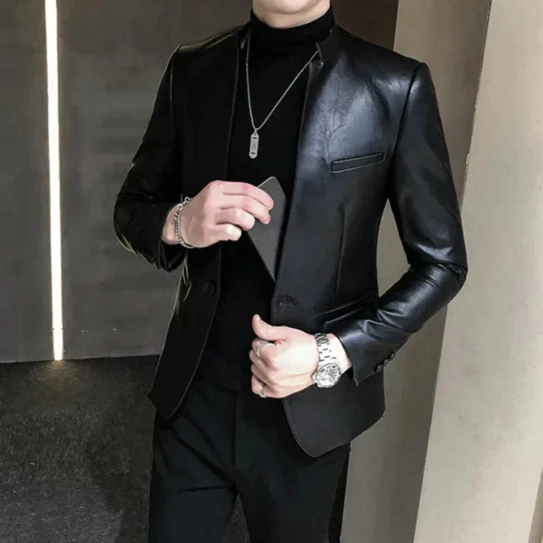 Jaqueta de Couro Masculina Sampaio® S1280