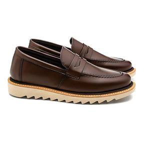 Sapato Mocassim Casual Loafer Tratorado Confort Premium